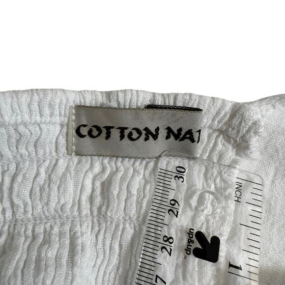 Cotton Natural Peruvian Sleeveless Tiered Maxi Dress Crochet Trim White S Fairy - Picture 14 of 16